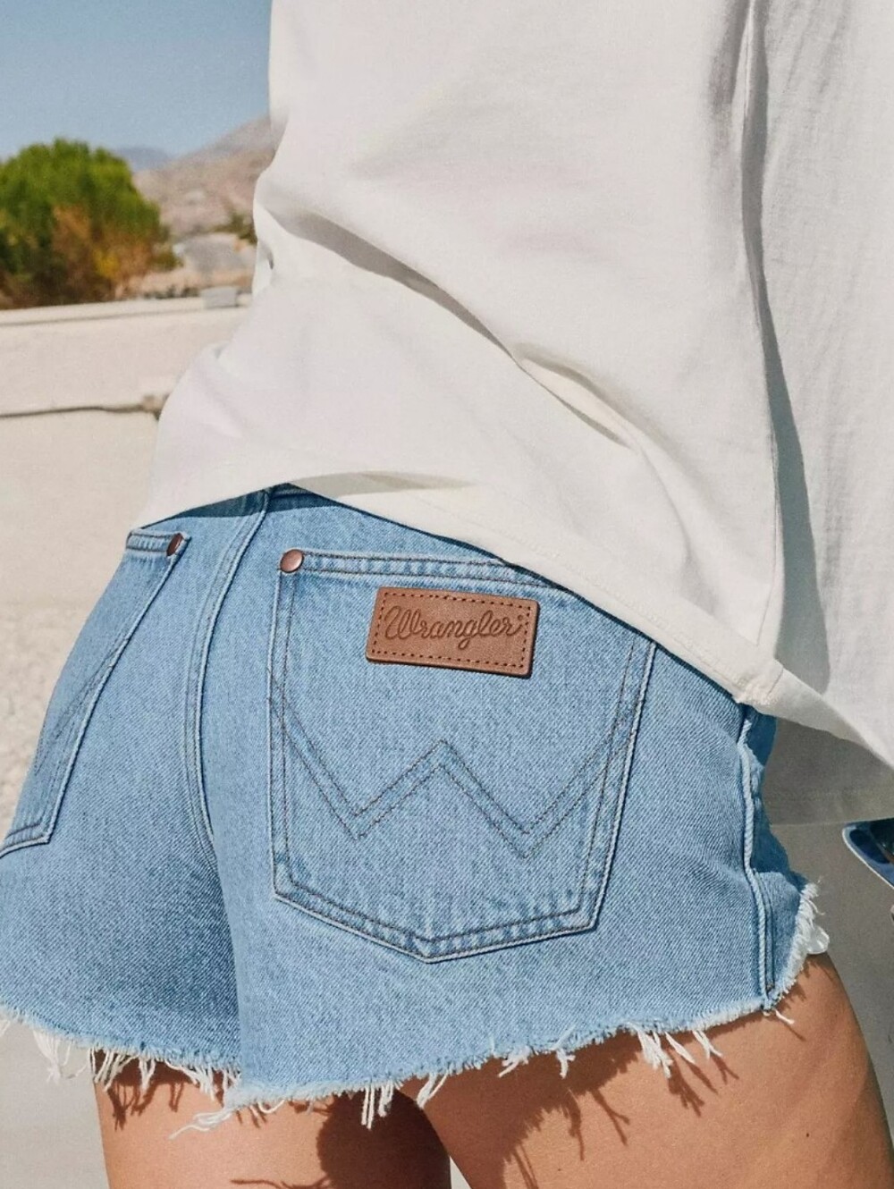 Wrangler X Billabong High-Waist Cutoff Shorts